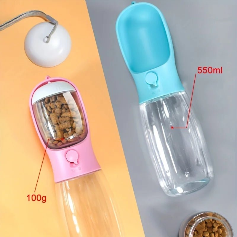 Gourde Portable Distributrice d’Eau et de Croquettes – Spéciale Chiens & Chats - Cyna shop