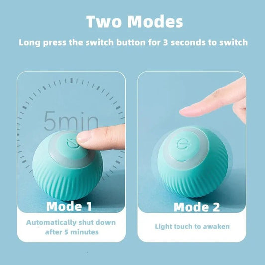 Balle Interactive Intelligente pour Chat – LED & Mouvement Automatique - Cyna shop