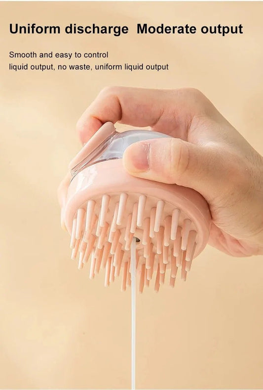 Brosse Douche 2 - en - 1 pour Animaux – Massage & Distribution de Shampoing - Cyna shop